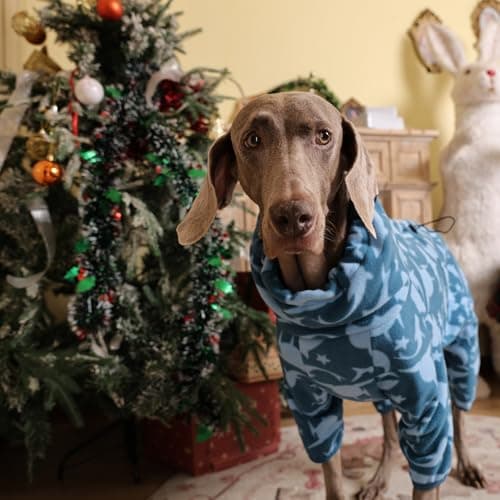 ROZKITCH Dog Shark Fleee Pajamas, Pet Windproof Warm Cold Weather Jacket Vest with Luminous Zipper, Jumpsuit Apparel Outfit Clothes for Small Medium Large Dog Shark S — view 7