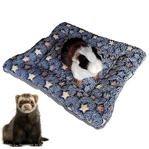 G YITENG 3 Pc Small Animal Plush Bed Mat,Warm Fluffy Kitten Puppy Blanket,Fleece Sleep Pad for Ferrets Hamster, Rabbit Bed Guinea Pig Bed (Small:15 x 11in, Set-A) — view 5