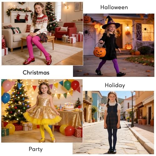 Century Star Ballet Tights for Girls Footed Dance Sockings Toddler Kids Soft Elasticity School Leggings Pantyhose Nude L — view 6