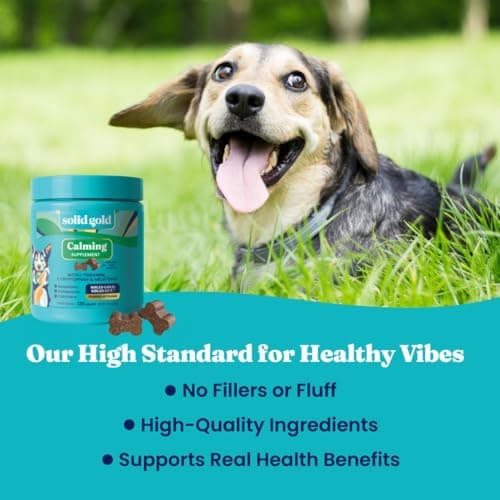 Solid Gold Calming Chews for Dogs - Dog Calming Chews w/Melatonin for Separation, Stress & Hyperactivity Relief - Supports Relaxation for Travel, Fireworks & Storms - All Ages & Sizes - Bacon 120ct — view 5