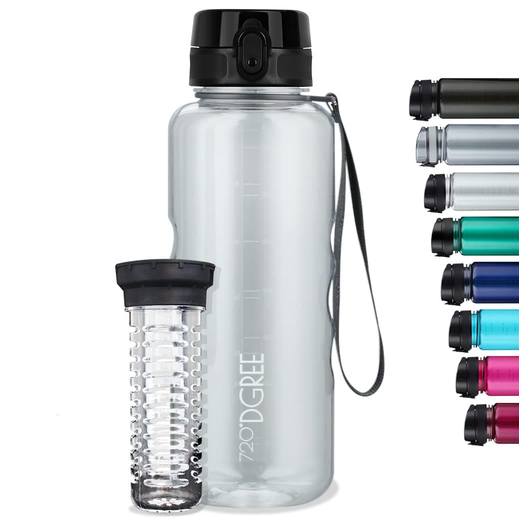 720°DGREE Botella de agua uberBottle – 1,5 litros, 1500ml | Novedosa botella deportiva | Sin BPA | Ideal para niños, fitness, deportes, fútbol, guardería, escuela, pequeños, antigoteo — view 94