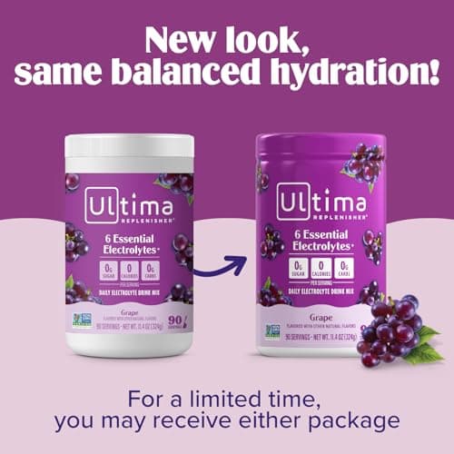 Ultima Replenisher Daily Electrolyte Powder Drink Mix, 90-Serving Canister — view 3
