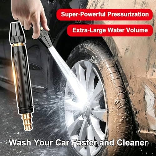 Heavy Duty Adjustable Twist Hose Nozzle Jet Sweeper Nozzle, Powerful High-Pressure Home Car Wash & Garden Sprayer, Home High Pressure Car Wash Water Gun, for Car, Garden Cleaning (1Pcs)