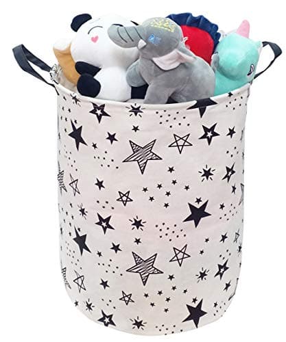 KUNRO Large Sized Storage Basket Waterproof Coating Organizer Bin Laundry Hamper for Nursery Clothes Toys — view 4