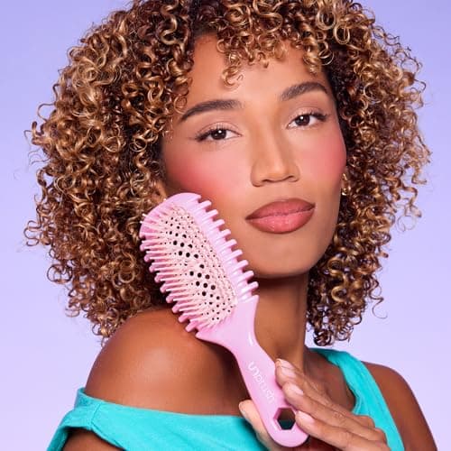 FHI Heat UNbrush Curl Defining Brush — Wavy, Coily, and Curly Hair Brush with DuoFlex Bristles & StyleCurl Handle — for Gentle Detangling & Faster Styling on Wet Hair - Cool Breeze — view 9