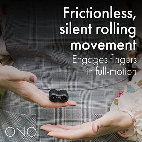 ONO Roller - Handheld Fidget Toy for Adults | Help Relieve Stress, Anxiety, Tension | Promotes Focus, Clarity | Compact, Portable Design | for Ages 14+ (Junior Size/ABS Plastic, Black) — view 3