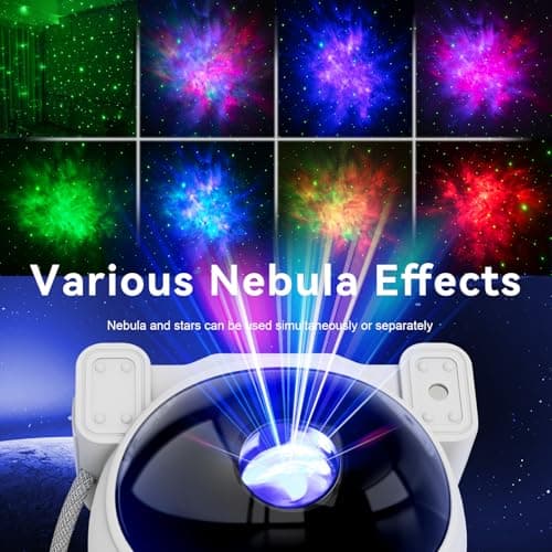 Astronaut Star Projector Night Light - Space Buddy Projector, Galaxy Starry Nebula Ceiling Projection Lamp with Timer and 360°Adjustable, Kids Adults Room Decor, for Bedroom, Game Room etc. — view 5