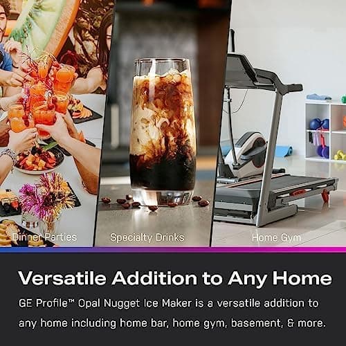 GE Profile Opal 2.0 XL with 1 Gallon Tank, Chewable Crunchable Countertop Nugget Ice Maker, Scoop included, 38 lbs in 24 hours, Pellet Ice Machine with WiFi & Smart Connected, Stainless Steel — view 10