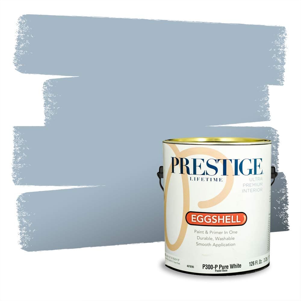 PRESTIGE Paints Interior Paint and Primer In One, 1-Gallon, Semi-Gloss, Comparable Match of Valspar* Dewdrop* — view 143