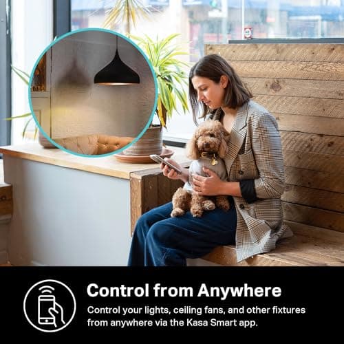 Kasa Smart Single Pole Dimmer Switch by TP-Link (HS220P3)- 2.4GHz Wi-Fi Connection Required, Dimmer Light Switch for LED Lights, Works with Alexa and Google Home, UL Certified, 3-Pack ,white — view 4