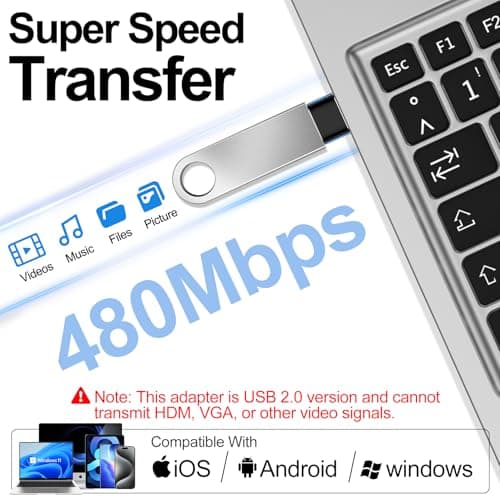 𝟒𝐏𝐚𝐜𝐤 𝐔𝐩𝐠𝐫𝐚𝐝𝐞𝐝 USB to USB C Adapter,Type-C Female to A Male Charger Converter for iPhone 17 Charger,iWatch Ultra SE 9 10 11,iPhone 17 Pro Max 16 15 14,Samsung S25,AirPods,iPad,Car,Xbox — view 3