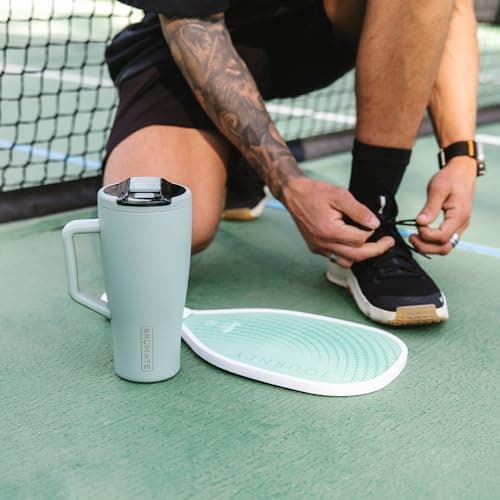 BrüMate Era Flip 30oz Tumbler with Covered Flip Down Straw | 100% Leakproof Insulated Tumbler | Made of Stainless Steel | Cup Holder Friendly Base | 30oz (Lilac Dusk) — view 4