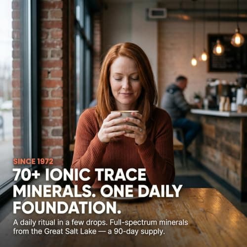 Trace Minerals ConcenTrace Drops - 240 ml, 96 Day Supply, Unflavored - Full Spectrum Minerals - Ionic Liquid Magnesium, Chloride & Potassium Electrolytes - Low Sodium Hydration
