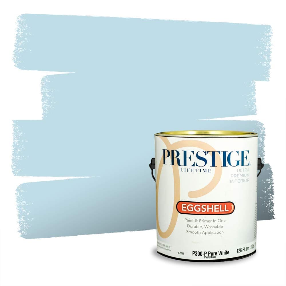 PRESTIGE Paints Interior Paint and Primer In One, 1-Gallon, Semi-Gloss, Comparable Match of Valspar* Dewdrop* — view 652