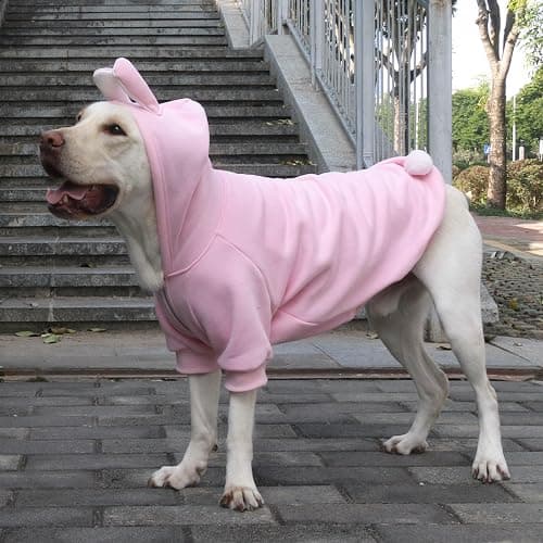 ARUNNERS Large Dog Costume Hoodie, Bunny, 4XL