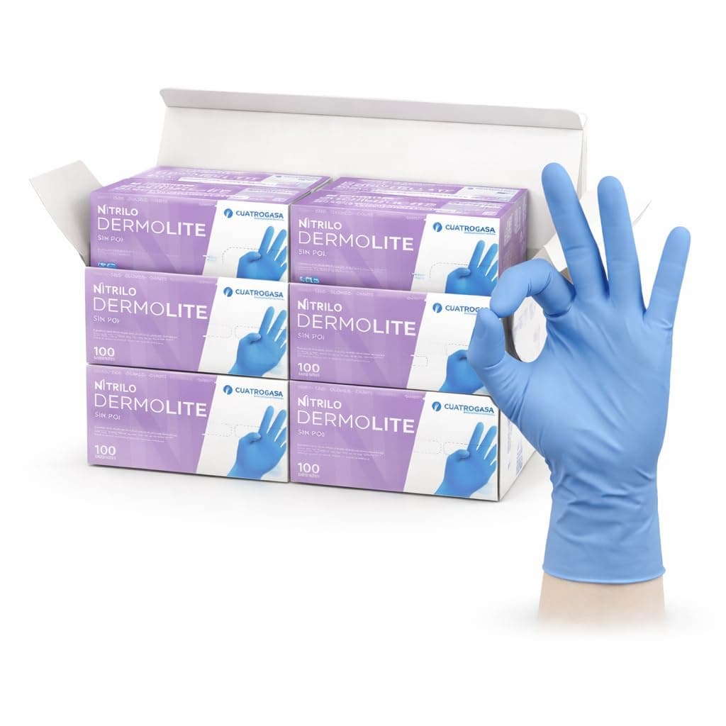 1000 Guantes de Nitrilo Desechables – Sin Polvo, Alta Resistencia – Uso Médico, Alimentario, Limpieza y Taller – Guantes Protectores Azul o Negro – Tallas S, M, L, XL (azul, L)