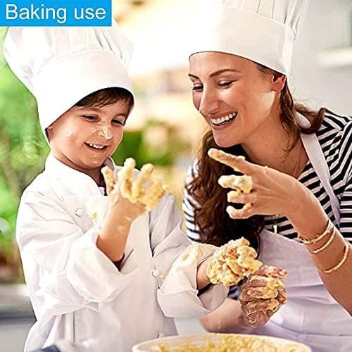 Chef Hat,Adult Premium Adjustable Elastic Baker Kitchen Cooking Chef Cap White — view 4