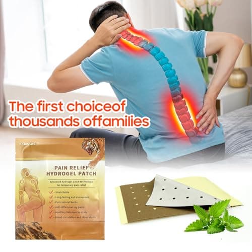 ssumiao 40pcs Pain Relief Patches, All Natural Tiger Heat Patches Ultra Strength, Neck, Shoulder, Joint &Knee Pain Relief,Heat Patches for Pain Relief，Lower Back Pain Relief with Long-Lasting Heat