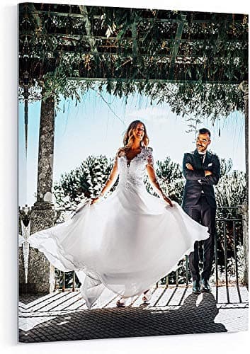 Personalized Custom Canvas Prints: Photo On Canvas (Framed 11X14) Transform Your Photos into Stunning Framed Wall Art Digitally Printed Photo To Canvas Ideal for Home Decor Gifts Keepsakes