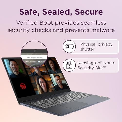 Lenovo IdeaPad 3i Chromebook, 15.6” FHD Display, Intel Celeron N4500, 8GB RAM, 64GB eMMC, 1920x1080 px, 720p Camera, Chrome OS, Abyss Blue — view 4