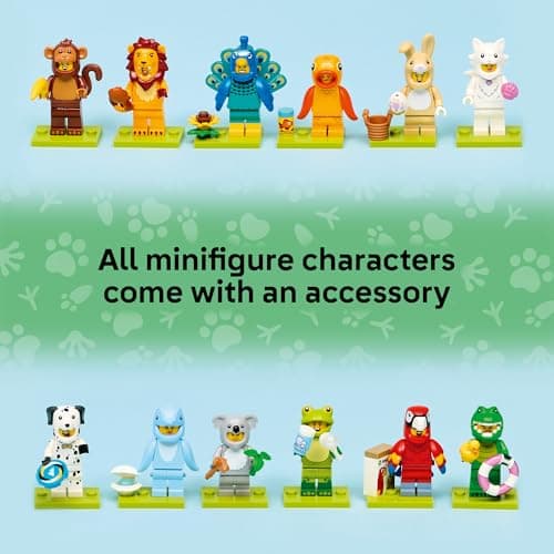 LEGO Minifigures Animal Series 28 6 Pack - Kids Toys in Sealed Mystery Boxes - Animal Themed Figures to Collect - Birthday Party Favors & Gift Idea for Boys & Girls, Ages 5+ - 66813 — view 6
