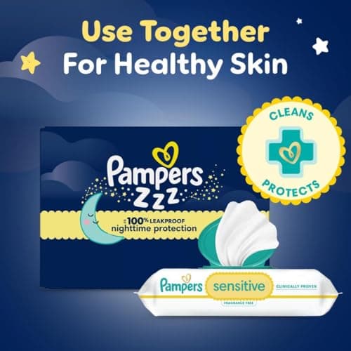 Pampers ZZZ Overnight Diapers, Size 7 (41+ lbs), 36 Count, Nighttime Protection Disposable Baby Diaper, Night Time Leak and Skin Protection — view 13