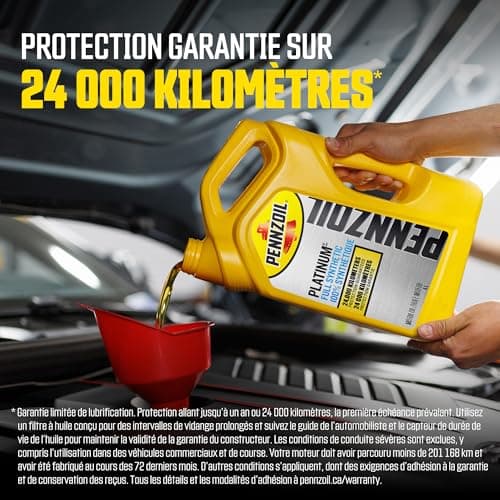 Pennzoil Platinum Full Synthetic 5W-20 Motor Oil, 5 Litre — view 2