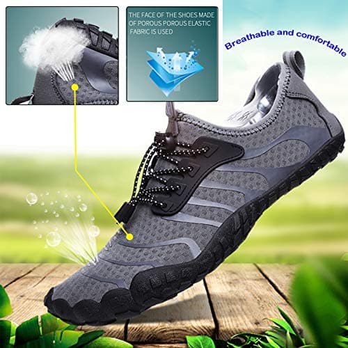 Water Shoes Mens Women Barefoot Shoes Quick Dry Aqua Outdoor Sports for Swim Pool Beach Surf Walk Water Yoga River Lake Hiking Kayaking — view 3