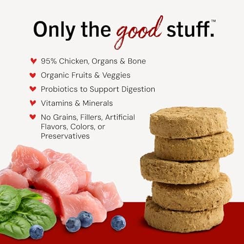 Stella & Chewy's Freeze-Dried Raw Dinner Patties - Chicken Recipe - High Protein Grain-Free Puppy & Dog Food - Perfect For Picky Eaters - 5.5 oz — view 2
