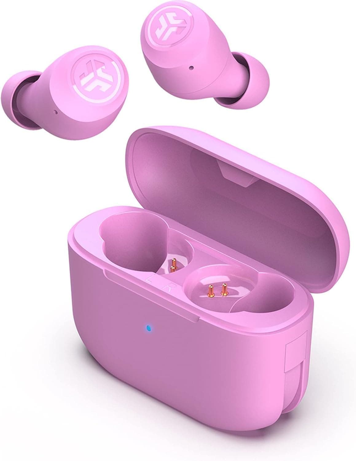 JLab Go Air Pop+ Auriculares Inalambricos Bluetooth, Wireless Earbuds 35+ Horas Rendimiento con Caja de Carga - Audifonos Bluetooth Inalambricos con Micrófono, Dual Connect, App, Negro Medianoche — view 16