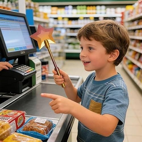Credit Card Wand, 3D Printed Magic Tap to Pay Wand, Star Magic Wands Digital Payment Star Wands for Easy Checkout Suitable Scenarios for Card Payment (E) — view 4