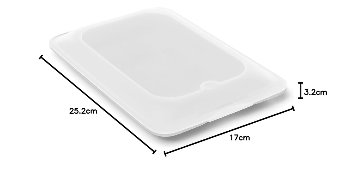Tatay Porta Embutidos Fresh | Set de 3 Estándar | Tupper Embutido Nevera | Tapa Extraíble, Apilable | Apto Congelador, Microondas y Lavavajillas | Libre de BPA, 17 x 3,2 x 25,2 cm, Color Blanco — view 5
