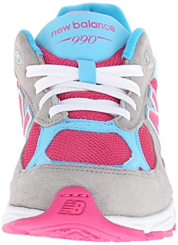 New Balance Kid's 990 V3 Lace-Up Sneaker, Silver/Blue, 6 M US Big Kid (8-12 Years)
