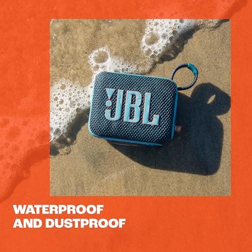 JBL Go 4 - Ultra-Portable, Waterproof and Dustproof Bluetooth Speaker, 7-Hour Built-in Battery, Made in Part with Recycled Materials (White) — view 4