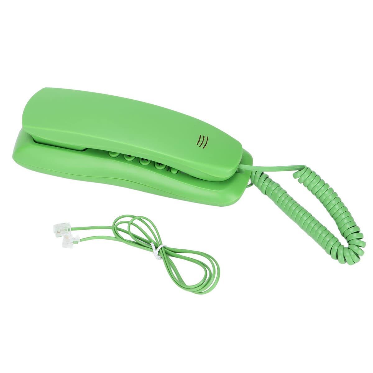 Generic Teléfono de Hotel Teléfono Compacto con Cable con Pausa Silenciosa y Rellamada para Oficina, Hogar, Hotel, de Escritorio de Línea Delgada para Pared de Escritorio, Material ABS para Sala de
