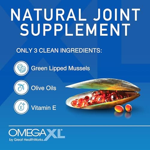 OmegaXL Joint Support Supplement, for Relief - Natural Muscle Support, Green Lipped Mussel Oil, Soft Gel Pills, Drug-Free, 60 Count — view 7