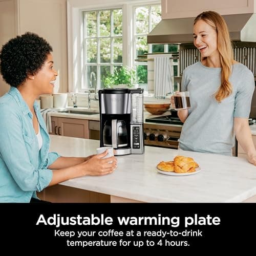 Ninja 12-Cup Programmable Coffee Brewer, 2 Brew Styles, Adjustable Warm Plate, 60oz Water Reservoir, Delay Brew - Black/Stainless Steel — view 4