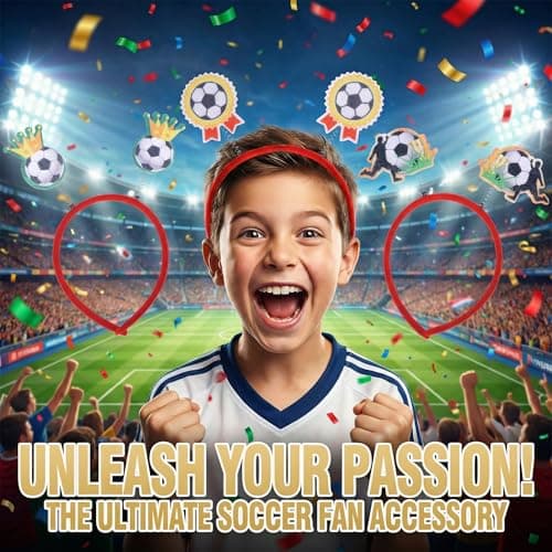 Mejreiik Soccer Headbands 2026 World Cup Party Accessories,soccer decorations and fan gear Sports Themed Party Favors & Decorations 3PCS