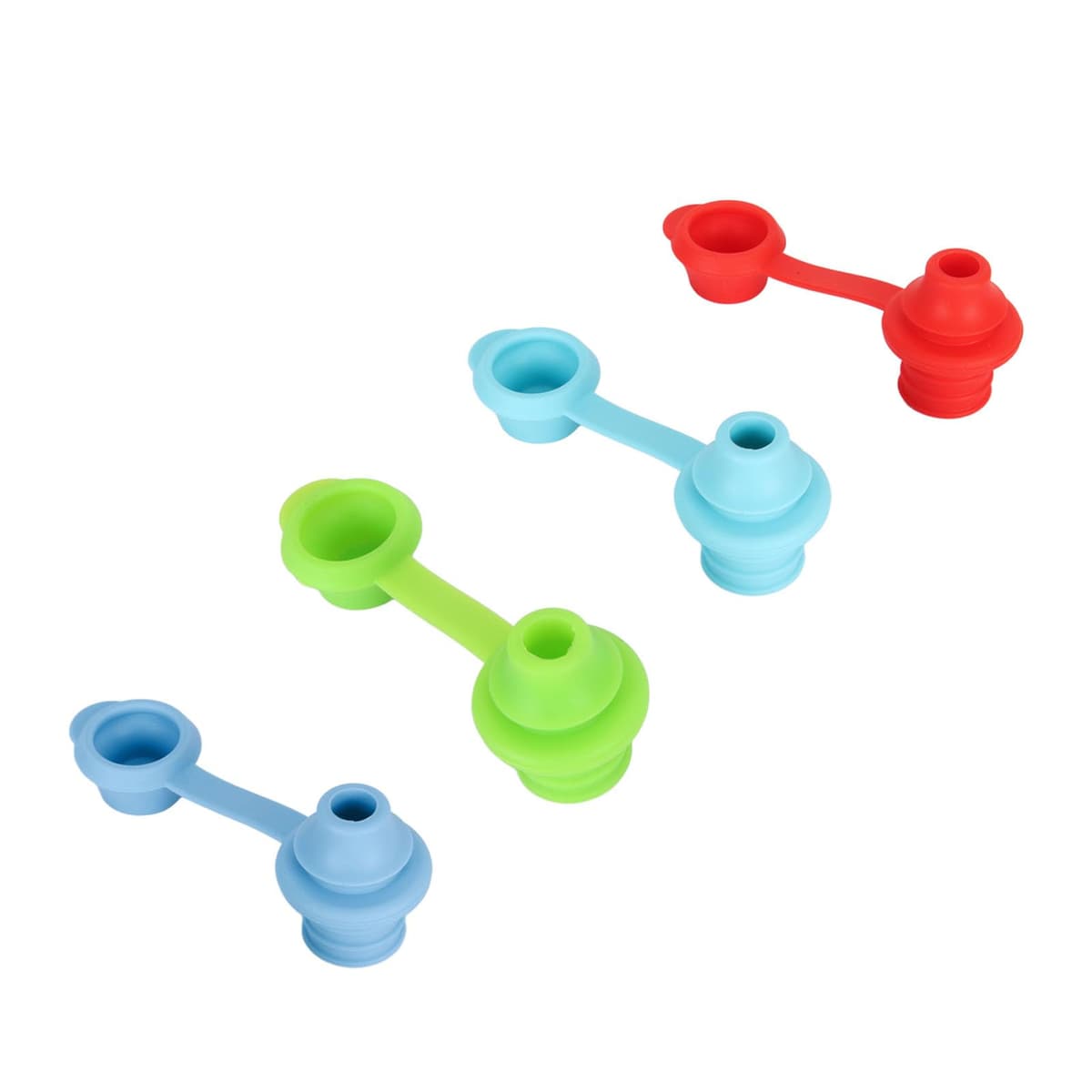 Hidyliu Silicone Proof Sipping Spout Cap Turning Water Bottle Into Straw Cup for Kids Children, Lightweight and Durable, 4Pcs Sippy Spout for Standard 28mm Water Bottles, Safe for Infants and Adults — view 5