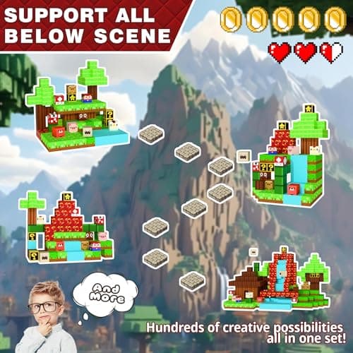 Caiuiyda Magnetic Building Blocks Sandbox World Set — view 2