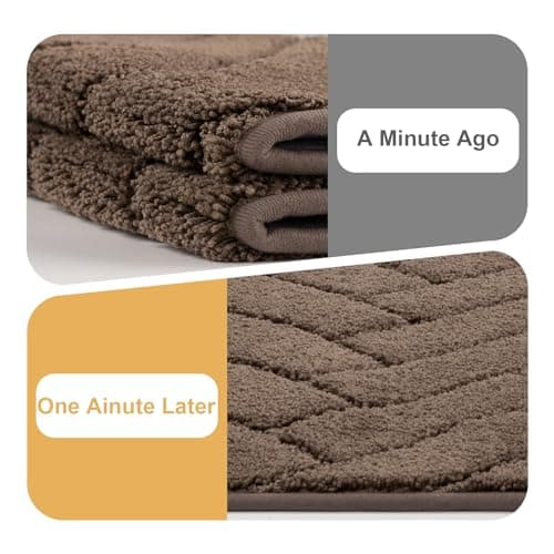 hicorfe Indoor Entryway Doormat,24"x59" Front Back Door Mat,Non Slip Runner Carpet,Absorbent Resist Dirt Entrance Doormat Inside Floor Mats for Entryway Washable(Camel) — view 5