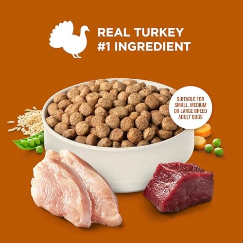 Nutrish Rachael Ray Healthy Weight Adult Dry Dog Food Real Turkey, Brown Rice & Venison Recipe, 4.5 lb. Bag — view 4
