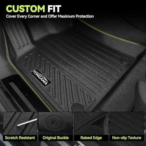 Tongama-Floor Mats for 2023-2026 Kia Sportage Hybrid (Not for Gas), All Weather TPE Floor Liners and Trunk Mat and Backrest Mats Protectors for Kia Sportage Hybrid Interior Waterproof Accessories — view 4