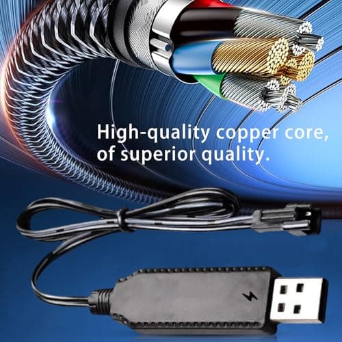 3.7V USB Charging Cord with SM2.0 2P Plugs and Smartest IC for Lithiums Batteries and Electronic Devices USB Cable