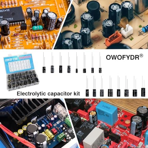 500PCS Electrolytic Capacitor Kit, 24 Values 0.1μF-1000μF with Case — view 3