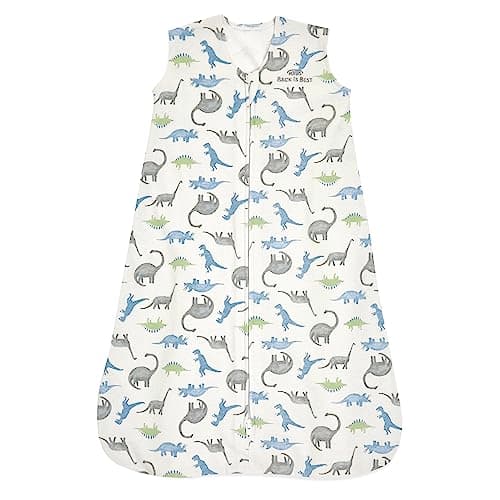 HALO Sleepsack, 100% Cotton Wearable Blanket, Swaddle Transition Sleeping Bag, TOG 0.5, Watercolor Dinos, X-Large, 18-24 Months