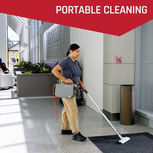 Hoover Commercial PortaPower Lightweight Canister Vacuum Cleaner, Bagged Canister Vac with Attachments, 2-in-1 Vac and Blower, Corded Vacuum Cleaners for Commercial Use — view 2