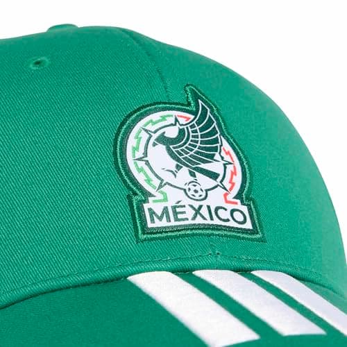 adidas Unisex-Adult Mexico Mexico Baseball Cap with 3 Stripes, Bold Green/White, One Size — view 2