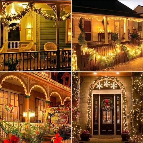 Joomer Solar Fairy Lights, 2-Pack Total 80FT 240LED Lights, Warm White — view 4