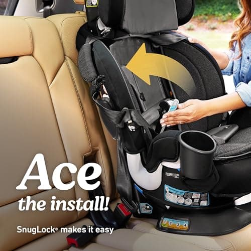 Graco Turn2Me 3-in-1 Rotating Convertible Car Seat, Brighton, Rear-Facing Rotation Only, Forward-Facing Mode, Highback Booster Up to 100 lbs, Adjustable Headrest & Harness, Steel Reinforced Frame — view 4
